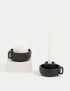 Marks & Spencer "Ridged Tealight & Dinner Candle Holder"